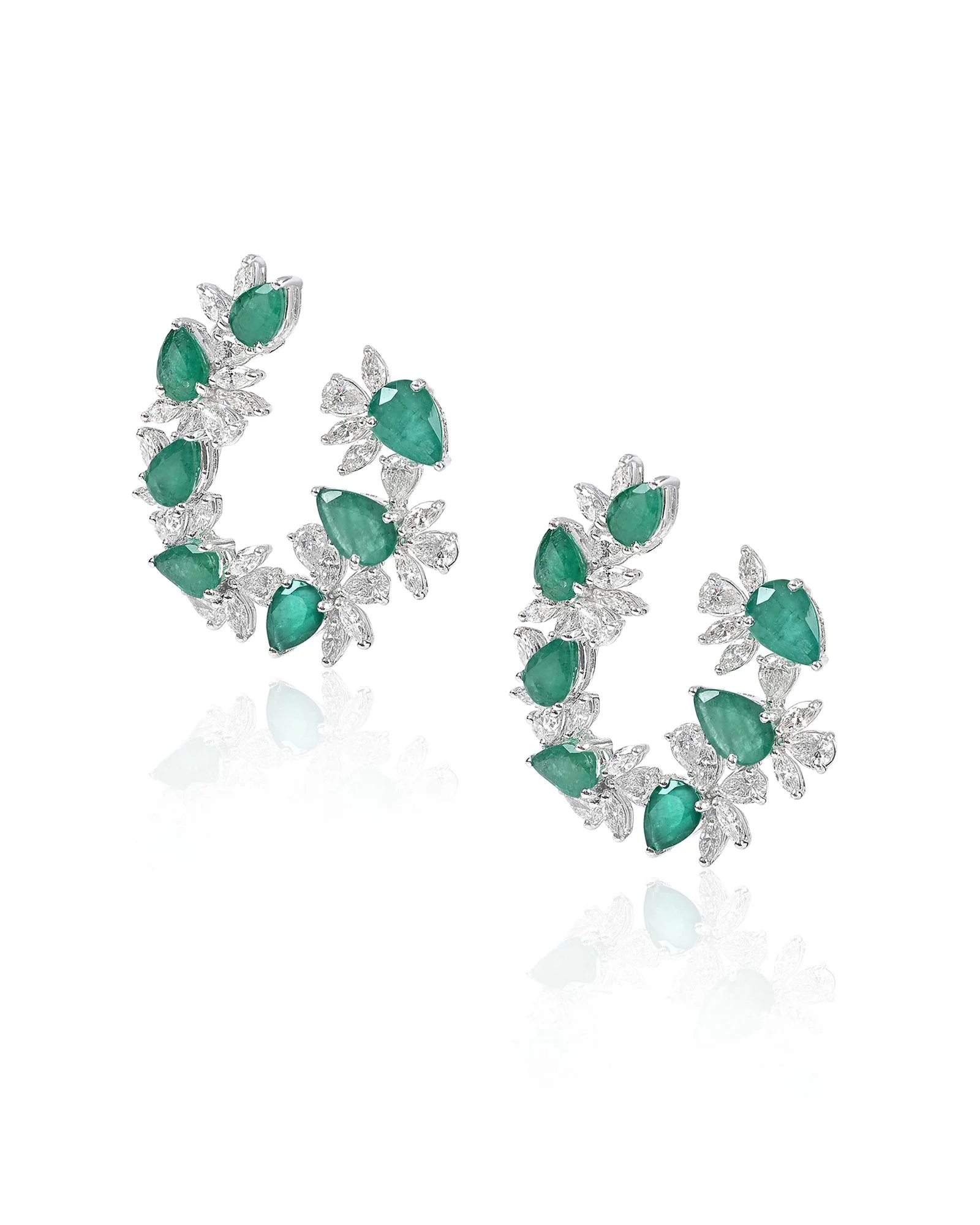 Emerald Lush Soiree Earrings - Image 3