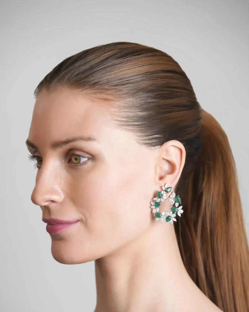 Emerald Lush Soiree Earrings - Image 4