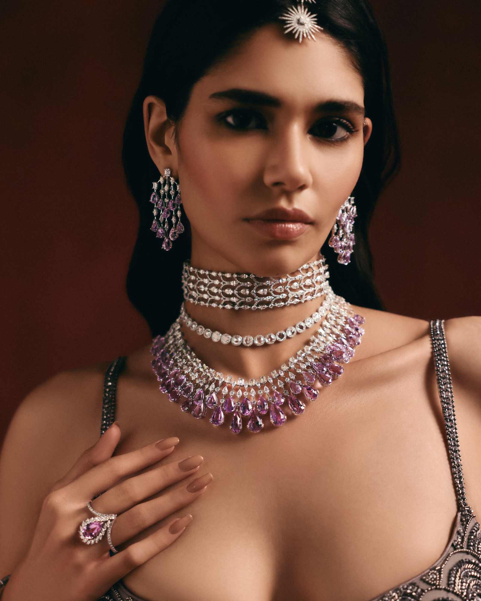 Kunzite Waterfall Necklace - Image 3