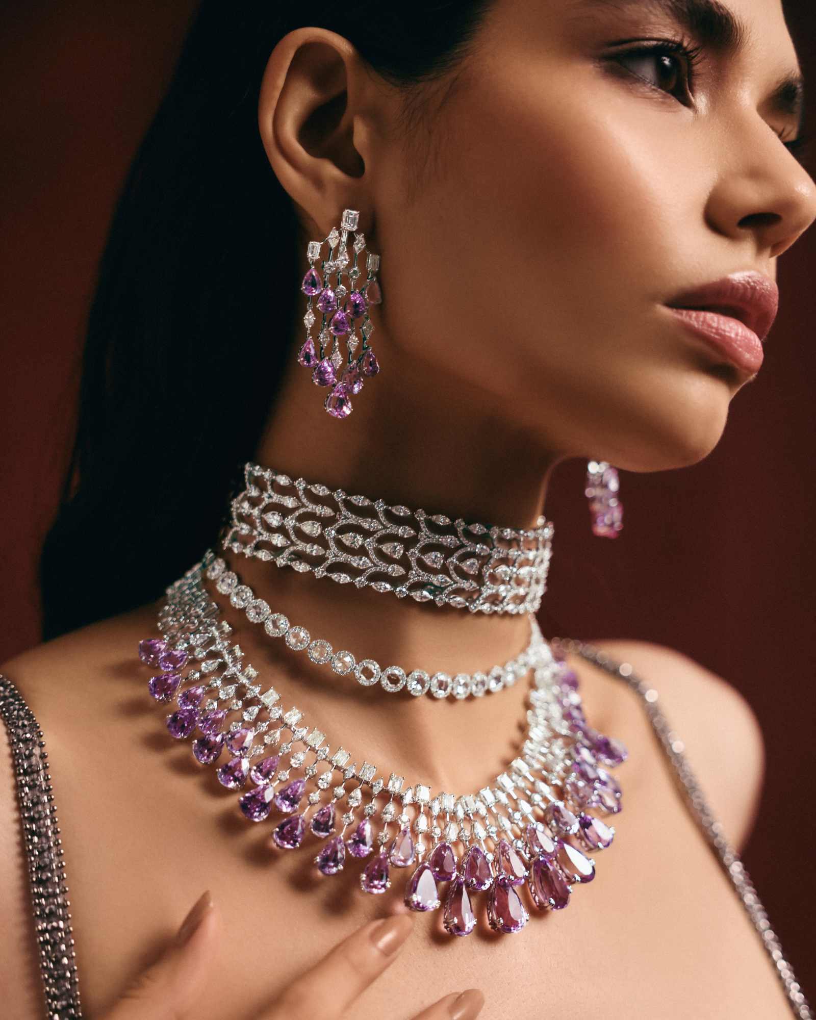 Kunzite Waterfall Necklace - Image 4