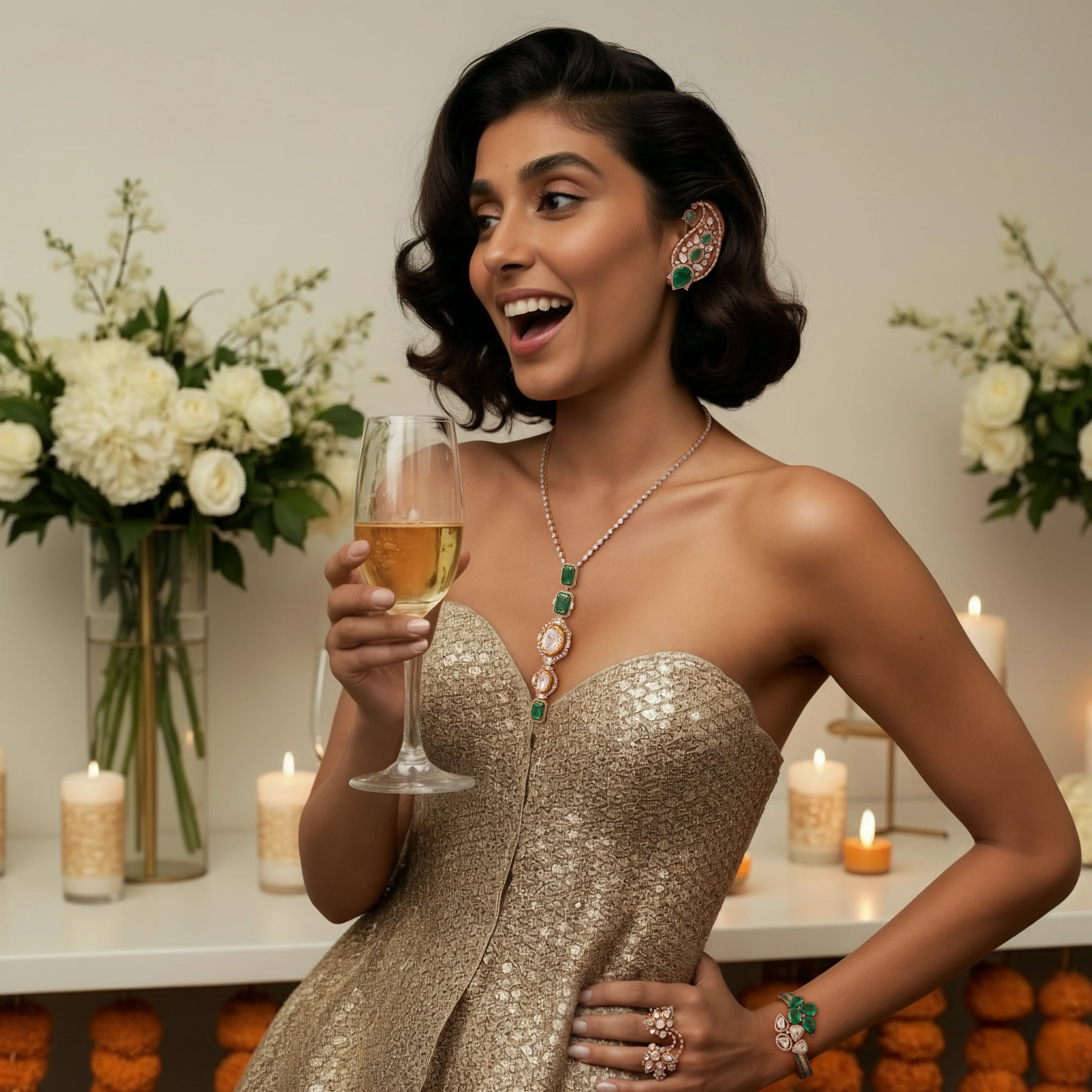 Noor Cascade Necklace - Image 3