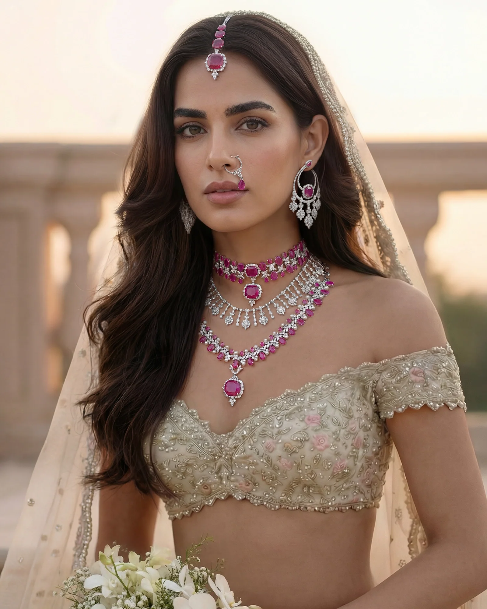 Ruby Eclipse Earrings - Image 4