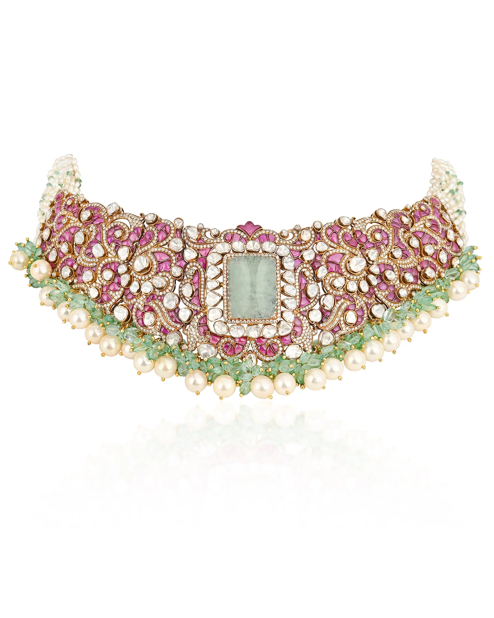 Sheesh Mahal Polki Choker - Image 3