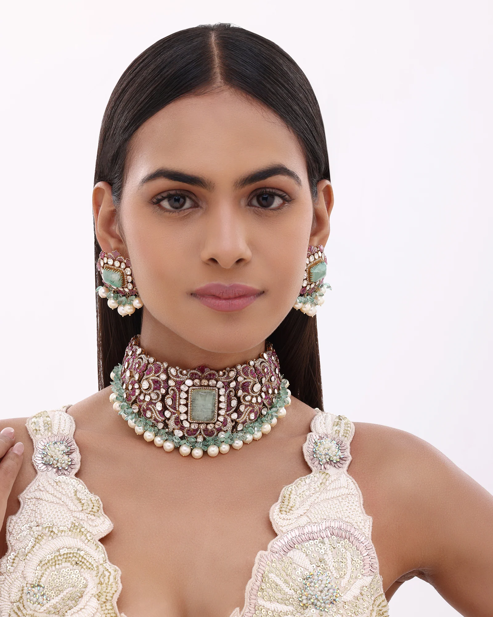 Sheesh Mahal Polki Choker - Image 4